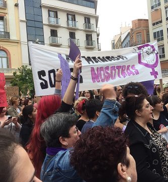 Protestas en las calles de Málaga por la sentencia en el Caso La Manada