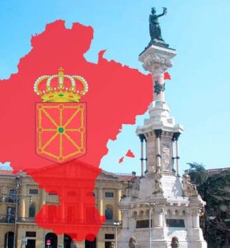 Imagen representación de Pamplona monumento a los Fueros Navarros