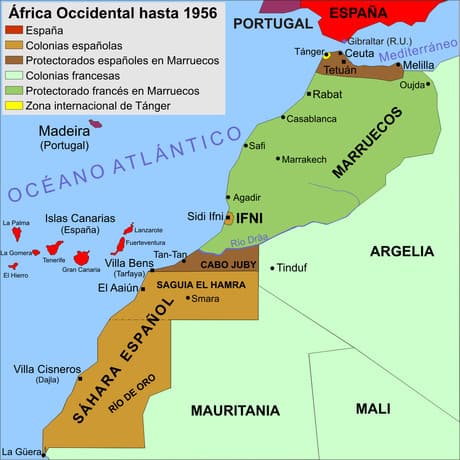 saharauis apatridas y patriotas vascos mapa sahara español